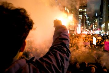 Anti-Trump protesters