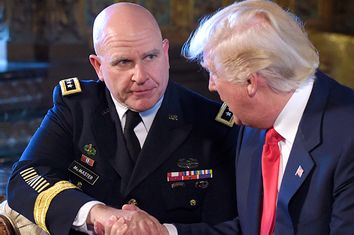 Army Lt. Gen. H.R. McMaster; Donald Trump