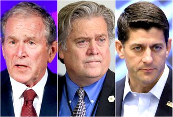 George W. Bush; Steve Bannon; Paul Ryan