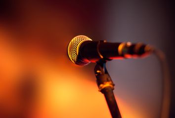 Microphone on Stage