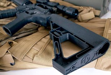 Slide Fire stock mounted onto an AR-15