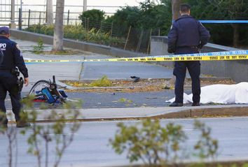 Truck Plows Through Bike Lane