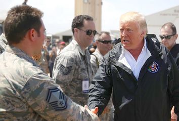 President Trump Arrives In Puerto Rico