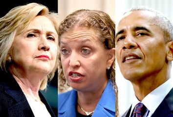 Hillary Clinton; Debbie Wasserman Schultz; Barack Obama