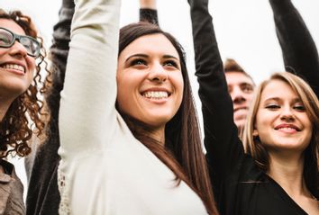 Teens Thumbs Up