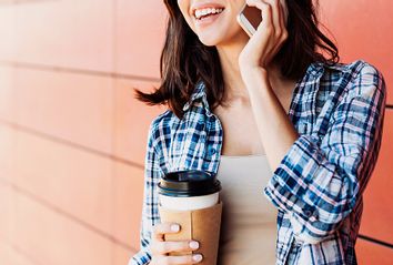 Woman Using Phone