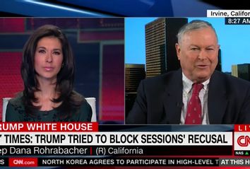 Dana Rohrabacher and Ana Cabrera on CNN