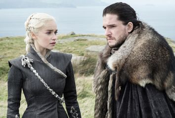 Emilia Clarke and Kit Harington in 