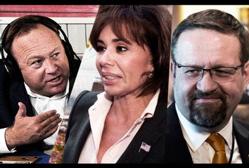 Alex Jones; Jeanine Pirro; Sebastian Gorka