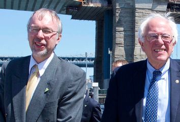Levi Sanders and Bernie Sanders
