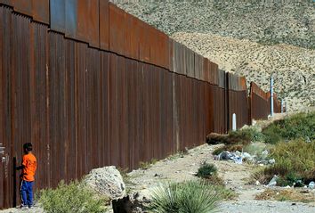 US Mexico Border; Sunland Park, New Mexico