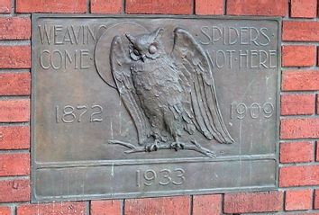 The Bohemian club's mascot owl.
