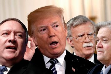 Mike Pompeo; Donald Trump; John Bolton; Steve Bannon