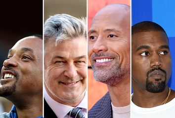 Will Smith; Alec Baldwin; Dwayne Johnson; Kanye West