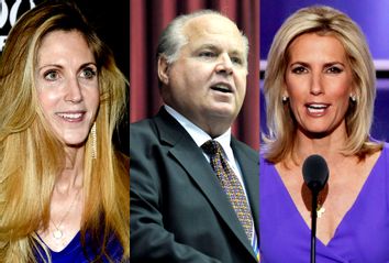 Ann Coulter; Rush Limbaugh; Laura Ingraham