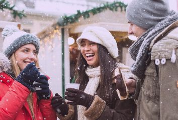 Friends in Snow