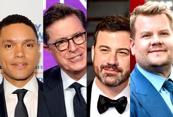 Trevor Noah; Stephen Colbert; Jimmy Kimmel; James Corden