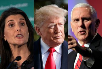 Nikki Haley; Donald Trump; Mike Pence