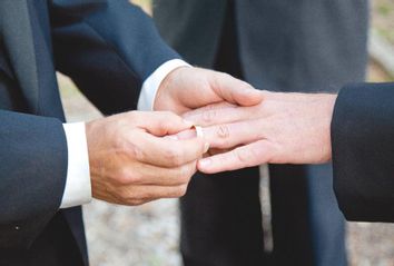 Gay Wedding - Exchanging Rings