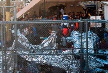 Migrants detained by US Customs and Border Protection