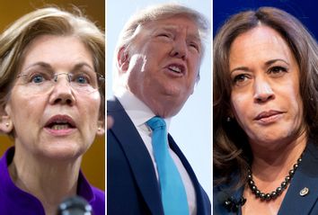 Elizabeth Warren; Donald Trump; Kamala Harris