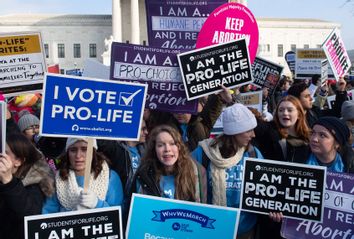 Pro Life Pro Choice Protest