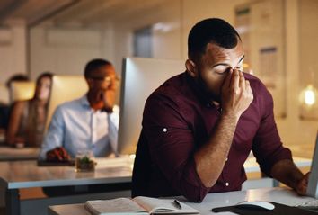 Stressed Guy At Work