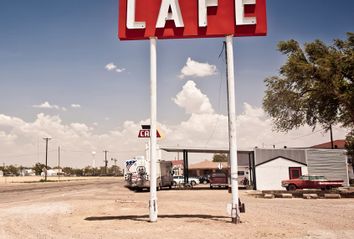 Cafe along Route 66 in Texas