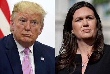 Donald Trump; Sarah Huckabee Sanders