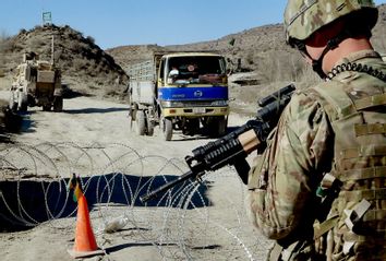 American soldier in Afghanistan