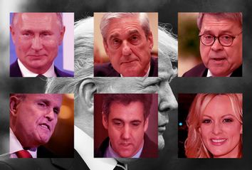 Donald Trump; Vladimir Putin; Bill Barr; Rudy Giuliani; Michael Cohen; Stormy Daniels