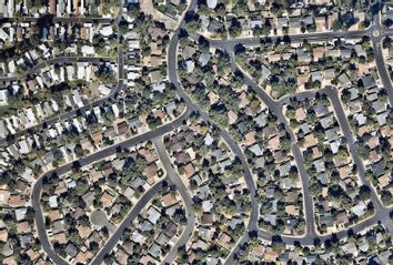 neighborhood streets from above