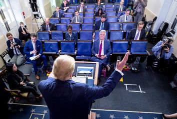 Donald Trump; Press Briefing; COVID-19