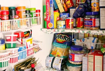 Fully stocked pantry