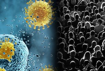 Coronavirus; Large group of people