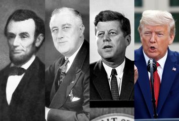 Abraham Lincoln; FDR; JFK; Donald Trump