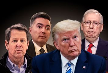 Donald Trump; Brian Kemp; Cory Gardner; Mitch McConnell