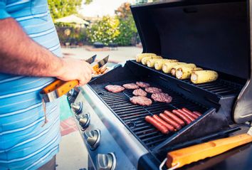 Meat on the grill