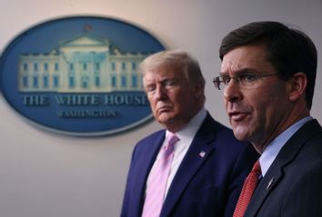 Mark Esper; Donald Trump