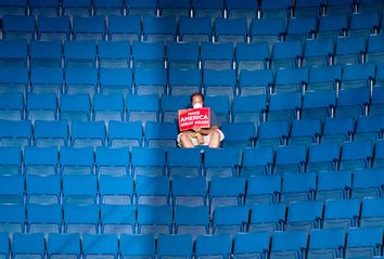 Empty Seats at Donald Trump's rally in Tulsa, OK