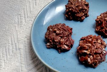 Chocolate espresso no-bake cookies