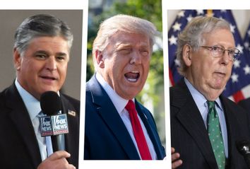 Sean Hannity, Donald Trump and Mitch McConnell