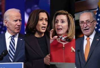 Joe Biden; Kamala Harris; Nancy Pelosi; Chuck Schumer