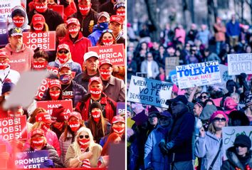 Trump Rally; Womens' March