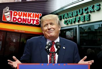 Donald Trump; Dunkin' Donuts; Starbucks Coffee