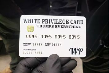 white privilege card