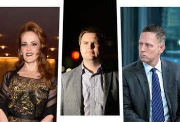 Rebekah Mercer, J.D. Vance and Peter Thiel