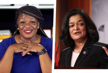 Cori Bush; Pramila Jayapal