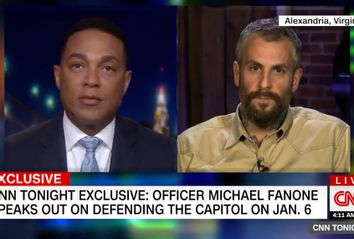 Don Lemon speaks to Capitol Police Officer Michael Fanone