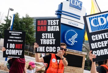 Anti-Vax Protesters; CDC